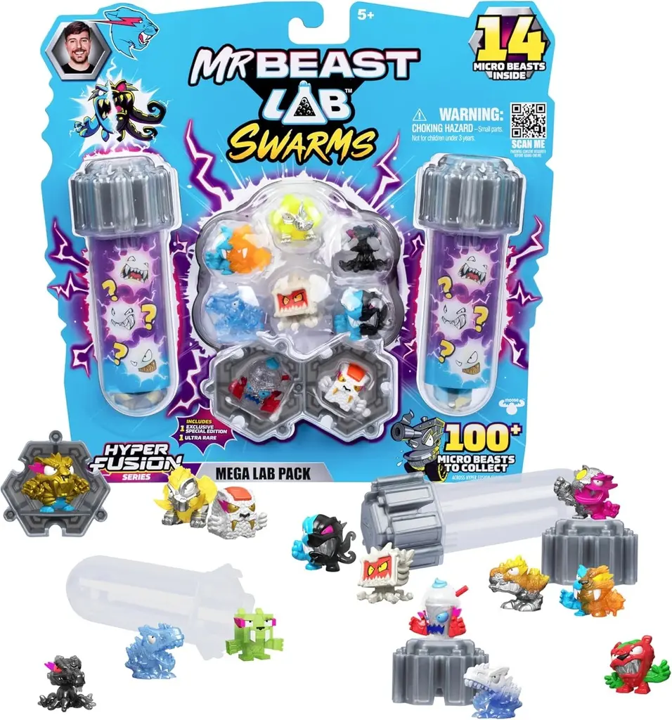 MrBeast Lab Swarms Mega Lab Pack - 14 Hyper Fusion figures