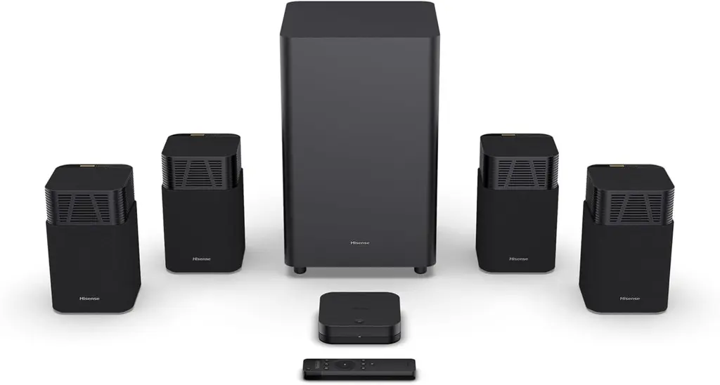 Hisense Devialet HT Saturn 4.1.2 channel home cinema with wireless subwoofer, Dolby Atmos, DTS:X, Bluetooth 5.3, EzPlay, HDMI