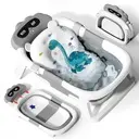 AVIDOR Baignoire bébé pliable – De la naissance à tout-petit –pieds antidérapants 