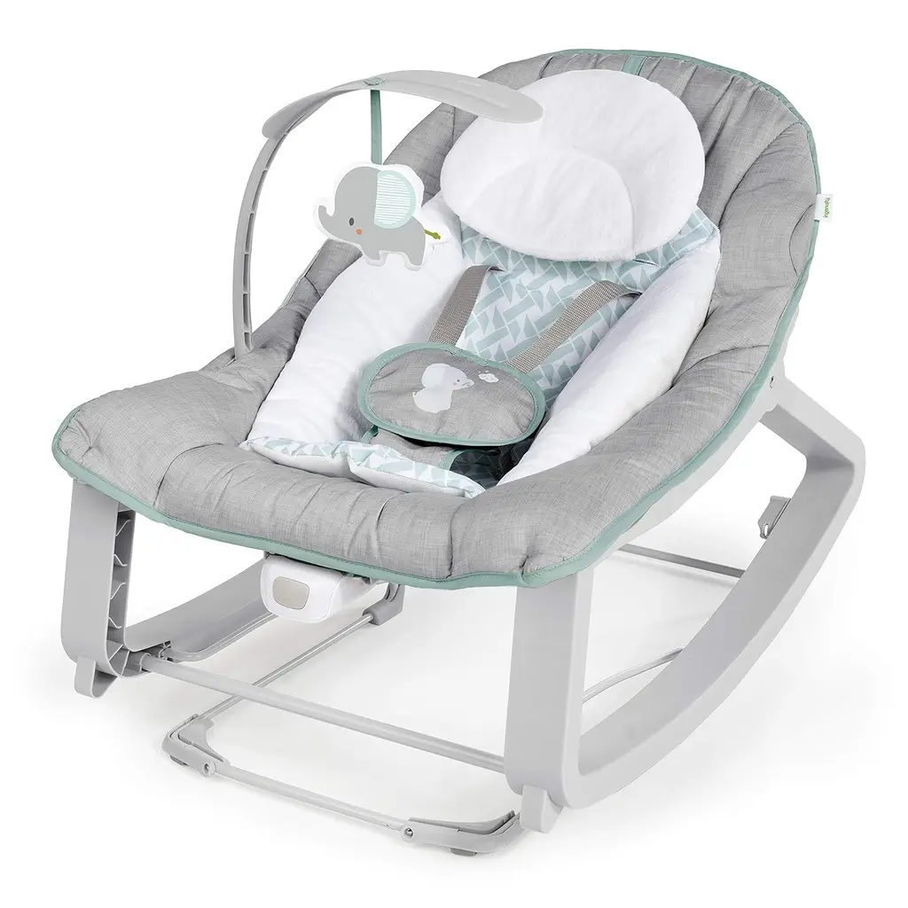 Ingenuity 3-in-1 evolving baby bouncer – Vibrations, play arch – 0-30 months