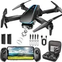 Oddire Drone with 1080p Camera – Foldable Drone with 2 Batteries and Carrying Bag