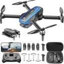 ODDIRE Drone 4K avec caméra – Moteur brushless, pliable, 2 batteries – FPV Wi-Fi