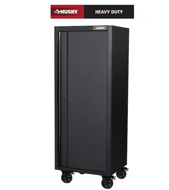 HUSKY Armoire à outils a roulettes-4 étagères- 70LR*58PR*187HT