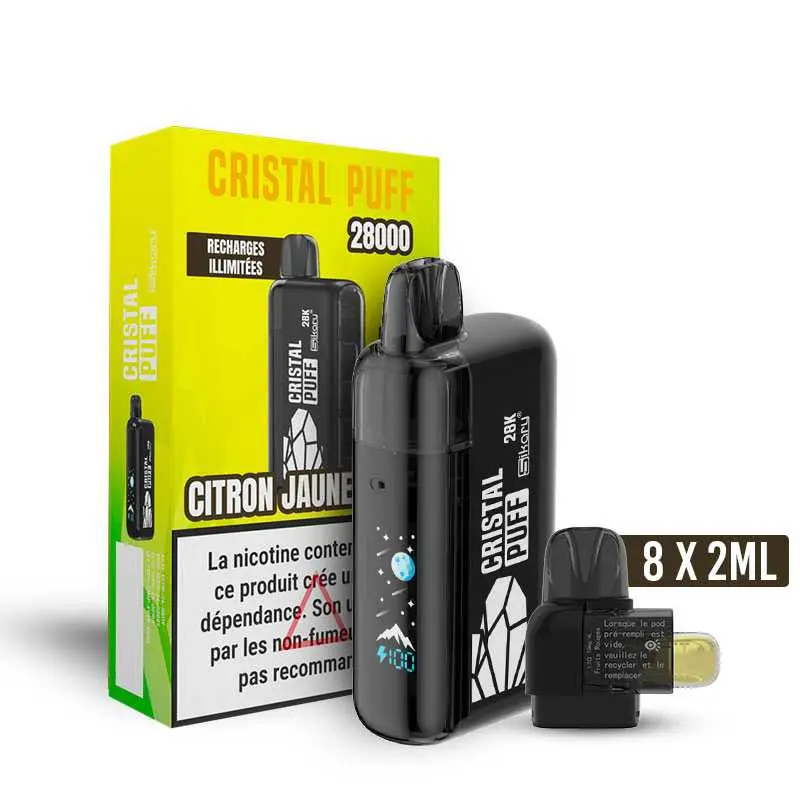 CITRON JAUNE & VERT - CRISTAL PUFF 28K