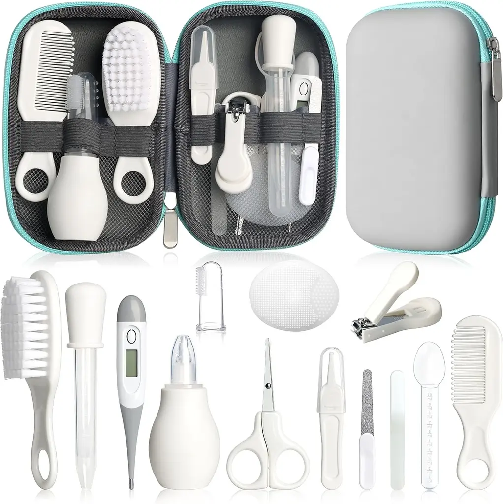 14-in-1 baby care kit with travel case