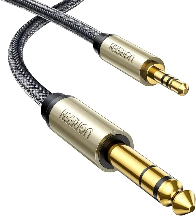 UGREEN 3.5mm to 6.35mm Stereo Audio Cable, Nylon Braided
