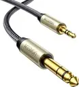 UGREEN 3.5 mm to 6.35 mm stereo audio cable – Male TRS jack, nylon sheath