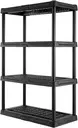 [NOZ-B0DVBYMBDD] Etagere de rangement plastique CENTREX 4 niveaux (135 x 91 x 46 cm), charge 68 kg par tablette