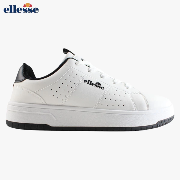 Basket Ellesse Homme BLANC Bordure Noir