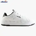 [SANDY002_WHITEBLACK41] Basket Ellesse Homme BLANC Bordure Noir (41)