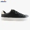 [MILTON001_BLACKGOLD41] Basket Ellesse Femme NOIR Bordure Dore (41)