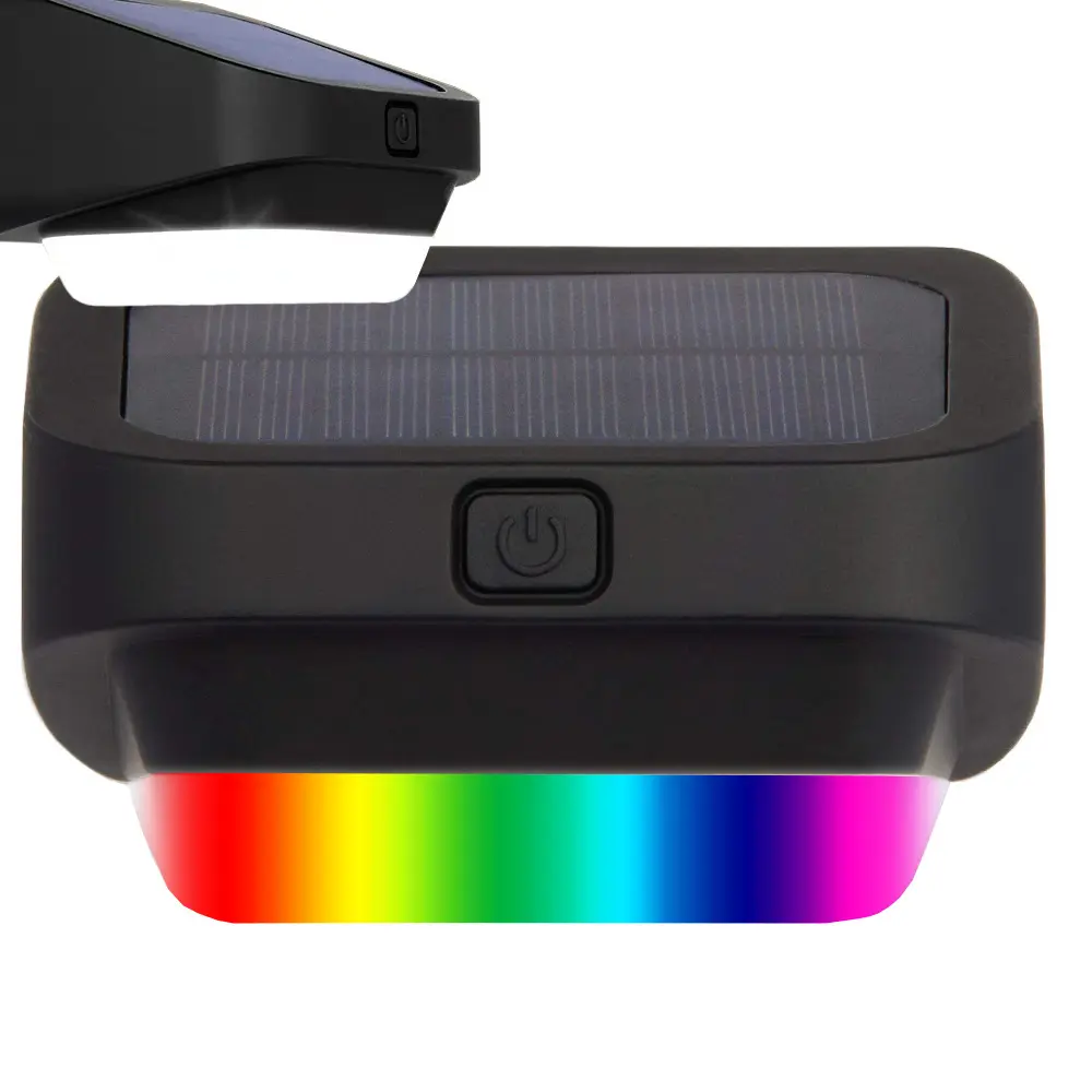 RGB LED solar garden light for stairs