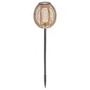 [210376 ZEN36] outdoor solar beacon plast cuba h65, beige