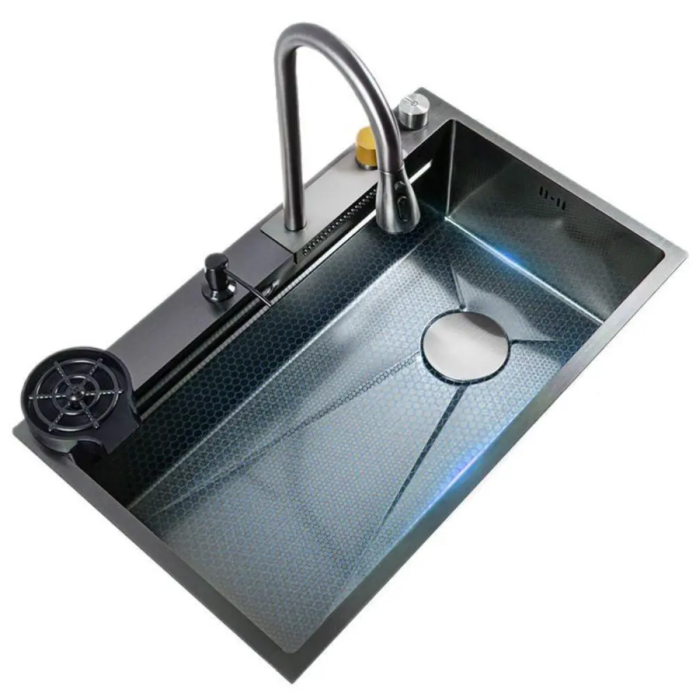 [holm0801 ZEN39] Multifunctional kitchen sink – 75 × 45 cm