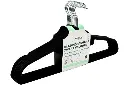 [013335 ZEN35] Black velvet hangers, set of 10