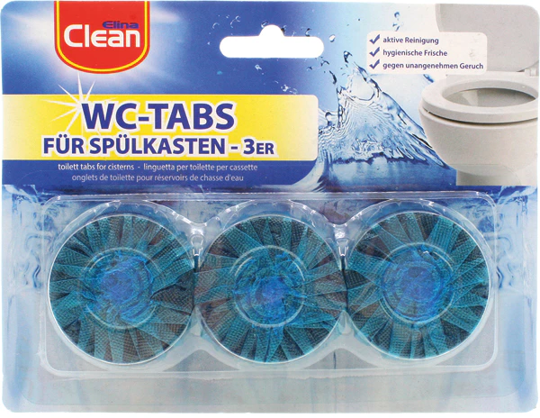 Active Sanitary Block for WC Tank, Pack of 3 x 50 g