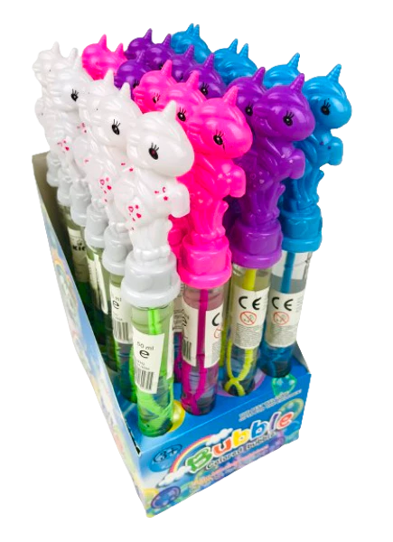Unicorn soap bubble stick, 25cm
