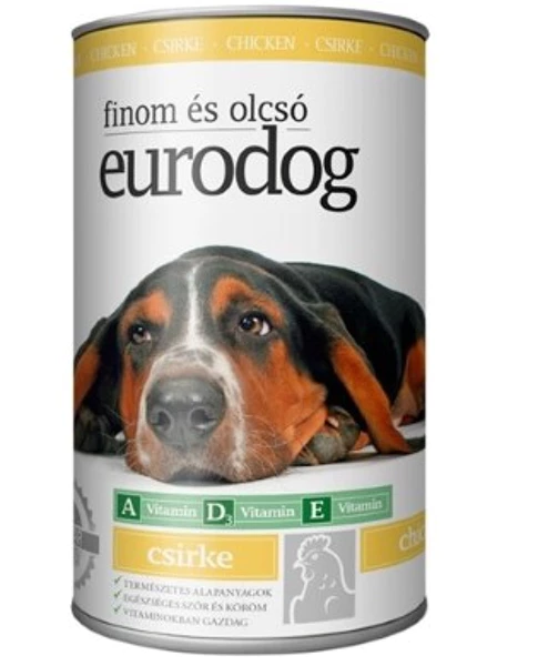Eurodog canned chicken dog food