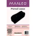 [00024516 ZEN35] Maaleo black expandable double pencil case