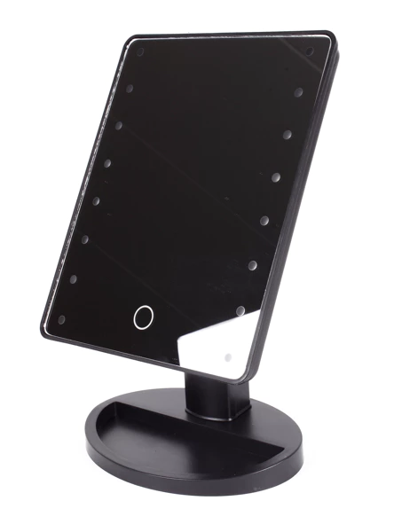 [013147 ZEN35] Miroir de maquillage 16 LED dimmable noir