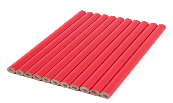 Crayon de menuisier 12 pièces