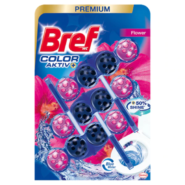 Bref Color Aktiv toilet freshener flower 3x50g