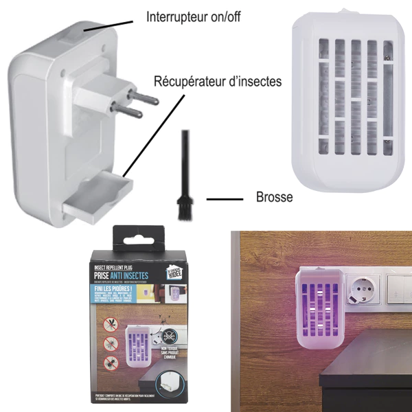 Prise anti insectes lampe led
