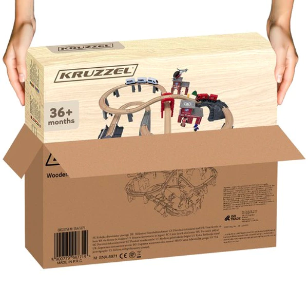 Wooden railway – Train Kruzzel 22754