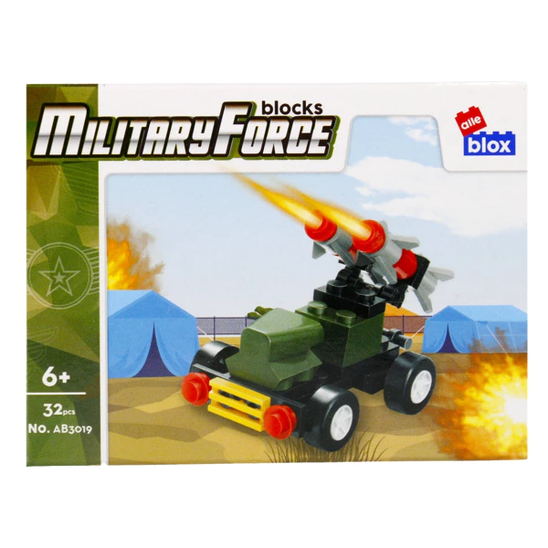 [492823-492824 ZEN35] Alleblox Milit building blocks – 33 pieces