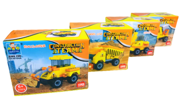 [49870 ZEN35] Building blocks construction vehicles