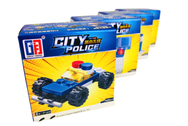 [301/4608 ZEN35] Blocs de construction police – 7 x 7 x 4,5 cm