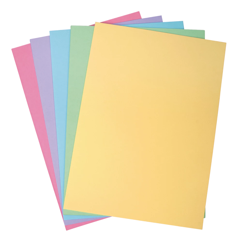 Handmade cardboard, sorted by color, FSC Mix Credit