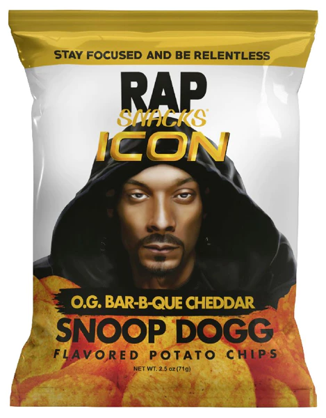Rap Snacks Snoop Dogg Cheddar Chips, 71g Bag