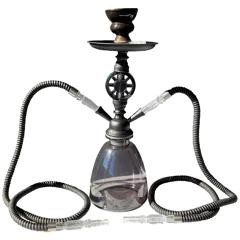 [0063423 ZEN35] Shisha double black 35cm