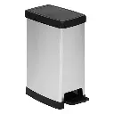 [206737 ZEN35] Poubelle 40l slim argent
