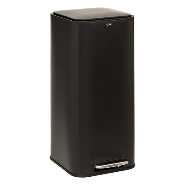 [206702B ZEN35] Metal trash can 30l Delta black
