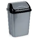 [731353 ZEN35] Grey plastic bin 10 litres