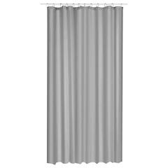 Gray shower curtain