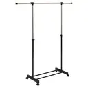 [116531 ZEN35] Simple metal effect clothes rack / extendable tray