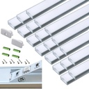Profile Aluminium LED 1 m avec Diffuseur (Montage Sous Meuble) Baguette 