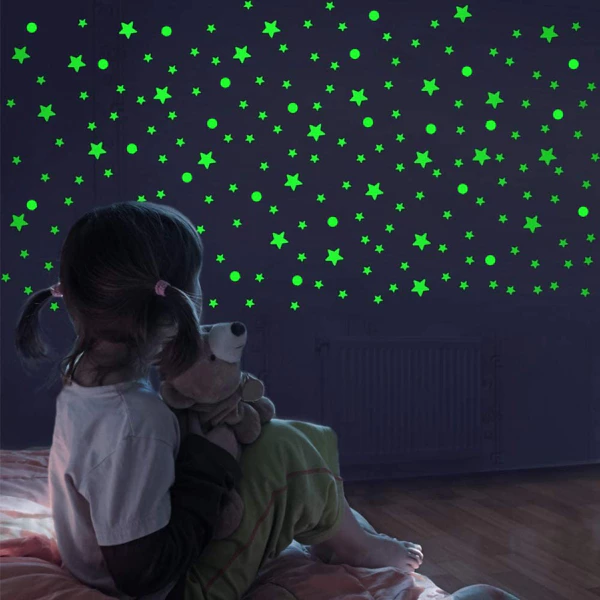 Lot de 75 autocollants phosphorescents Verzi (Vert)décoratifs