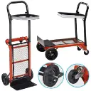 [HT4002 ZEN41] Chariot portatif à 4 roues, support pour sac poubelle