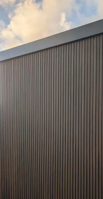[WALNUT*220*26*2900mm] Exterior panels Brown slats 220* 26* H2900 mm