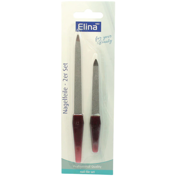 Lime à ongles saphir Elina, 2 pièces (17 cm et 13 cm) sur carte