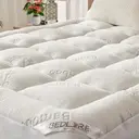 [152cmx203cm] Surmatelas BEDLORE en bambou – épais, respirant, soulage le dos (Queen US 152cm x 203cm)