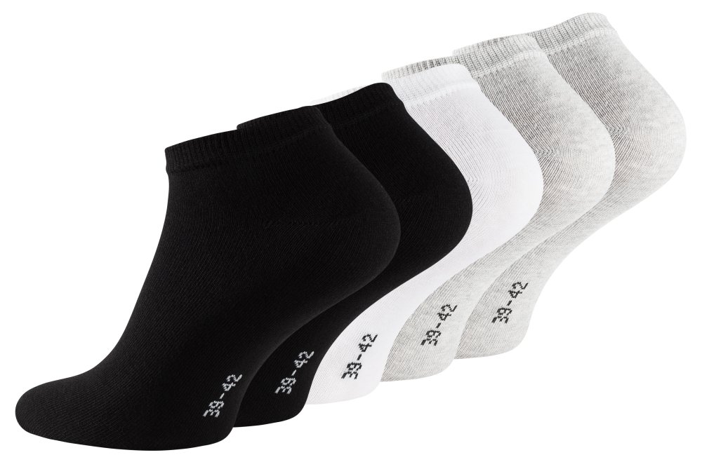 Chaussettes de sport Essentials - noir, blanc, gris