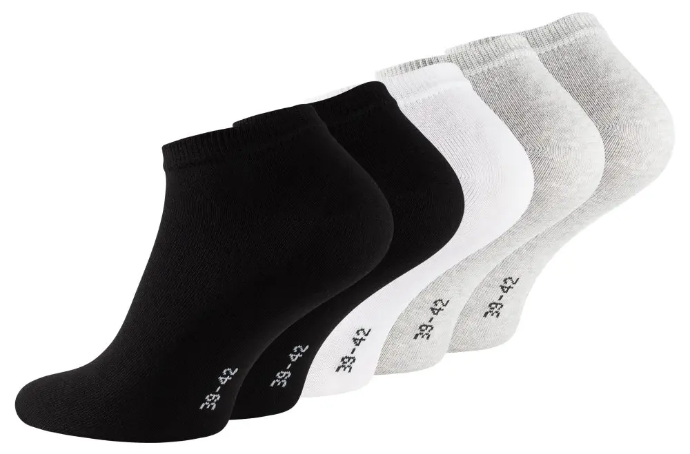 Chaussettes de sport Essentials - noir, blanc, gris