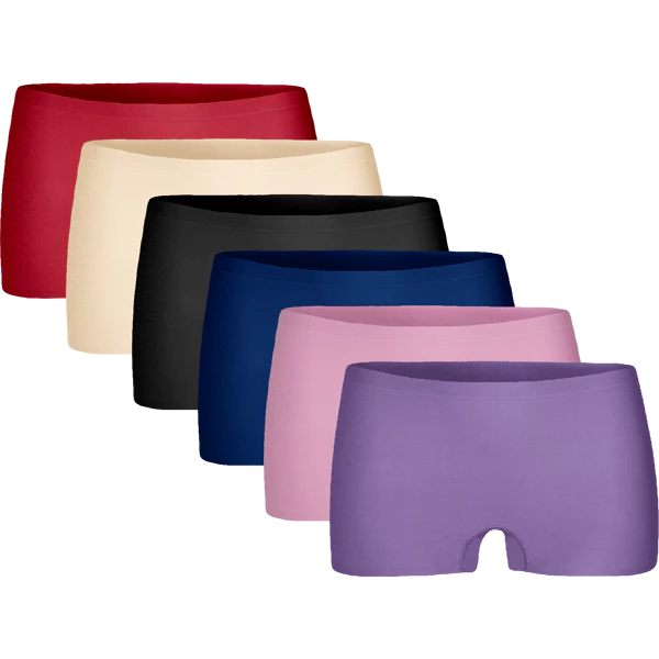 Lot de 6 shorts midi invisibles GBTW-953