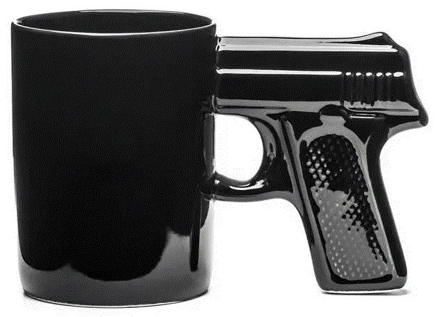 [1394 - ZEN37] Tasse Pistolet Blaster -Gun Mug -Noire 