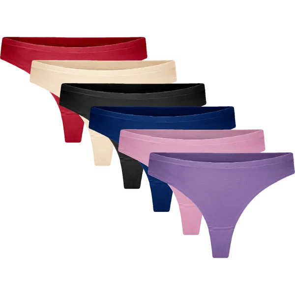 Lot de 6 slips string invisibles GBTW-954